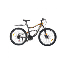 Велосипед SPARK ATOM 26 ст18" ам2 диск (Черный с красным)"