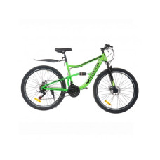 Велосипед SPARK BULLET 27,5 ст18" ам2 диск (Черный с зеленым)"
