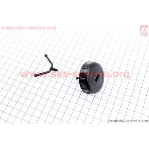 Пробка бака паливного масляного MS-170/180 Тип 1 Китай (Б/П-STIHL)