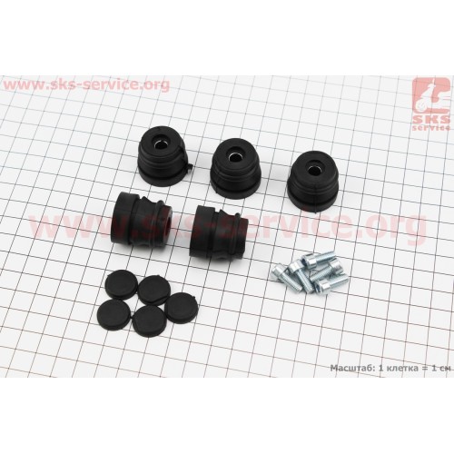 Амортизатор 4500/5200 к-кт 5шт+заглушки+болты (Б/П-GoodLuck)