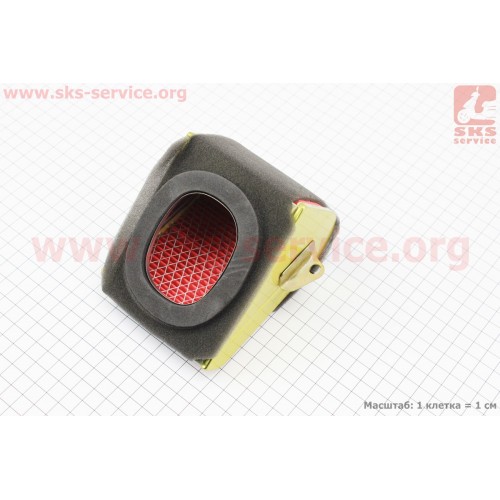 Фільтр-елемент повітряний трикутник 125cc Китай (125-150сс 4Т)