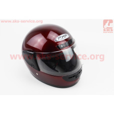 Шлем закрытый HF-101 S- БОРДОВЫЙ глянец