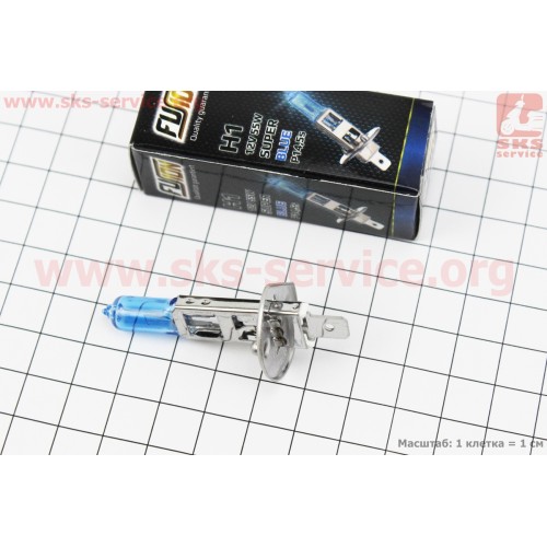 Лампа фари галоген H1 12V55W Super White FUSION (РАЗНОЕ)