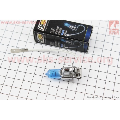 Лампа фары H3 12V 55W галогенная Super White