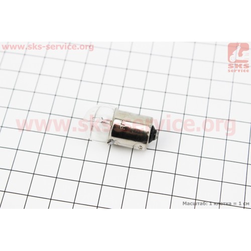 Лампа повороту (біла з цоколем) 12V / 10W G18 BA15s FUSION (РАЗНОЕ)
