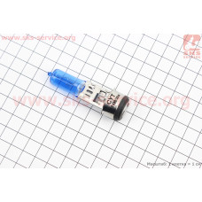 Лампа фары H6 BA20D 12V 35/35W super" синяя "свеча" тип 3"