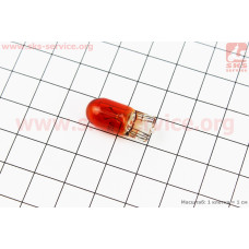 Лампа поворота (желтая без цоколя) 12V/5W T10