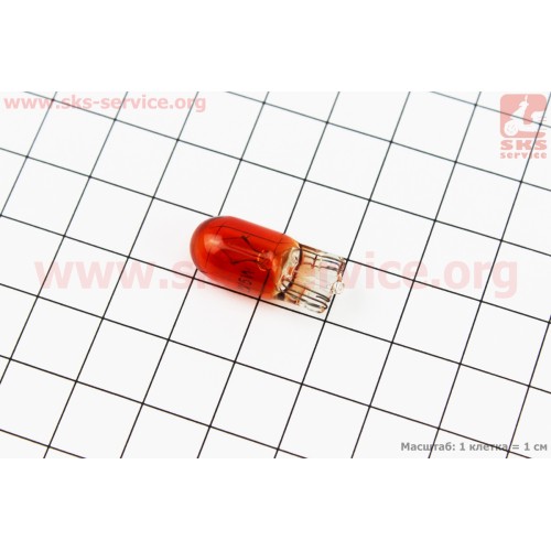 Лампа поворота (желтая без цоколя) 12V/5W T10