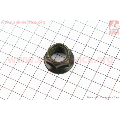 Гайка M16x1.25 (GY6 заднего колеса) зелёная