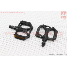 Педалі MTB широкі 9/16" (100x100x23mm) алюмінієві, чорні M195DU Wellgo (ВЕЛОЗАПЧАСТИ)