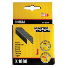 Скоба Mastertool - 6 x 0,7 x 11,3мм гартована (1000шт)