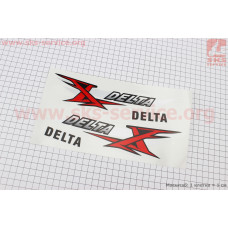 Наклейка "DELTA" на бак лев, прав к-кт 2шт (25х14см) Китай (полиграфия)