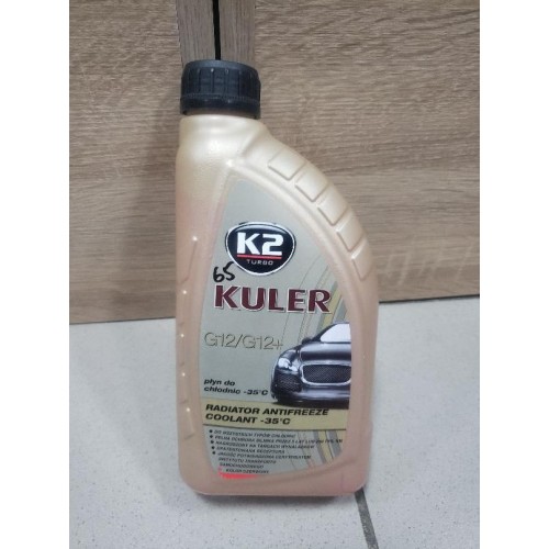 Антифриз (красный) K2 TURBO KULER -35C 1L RED G12/G12+ 1л
